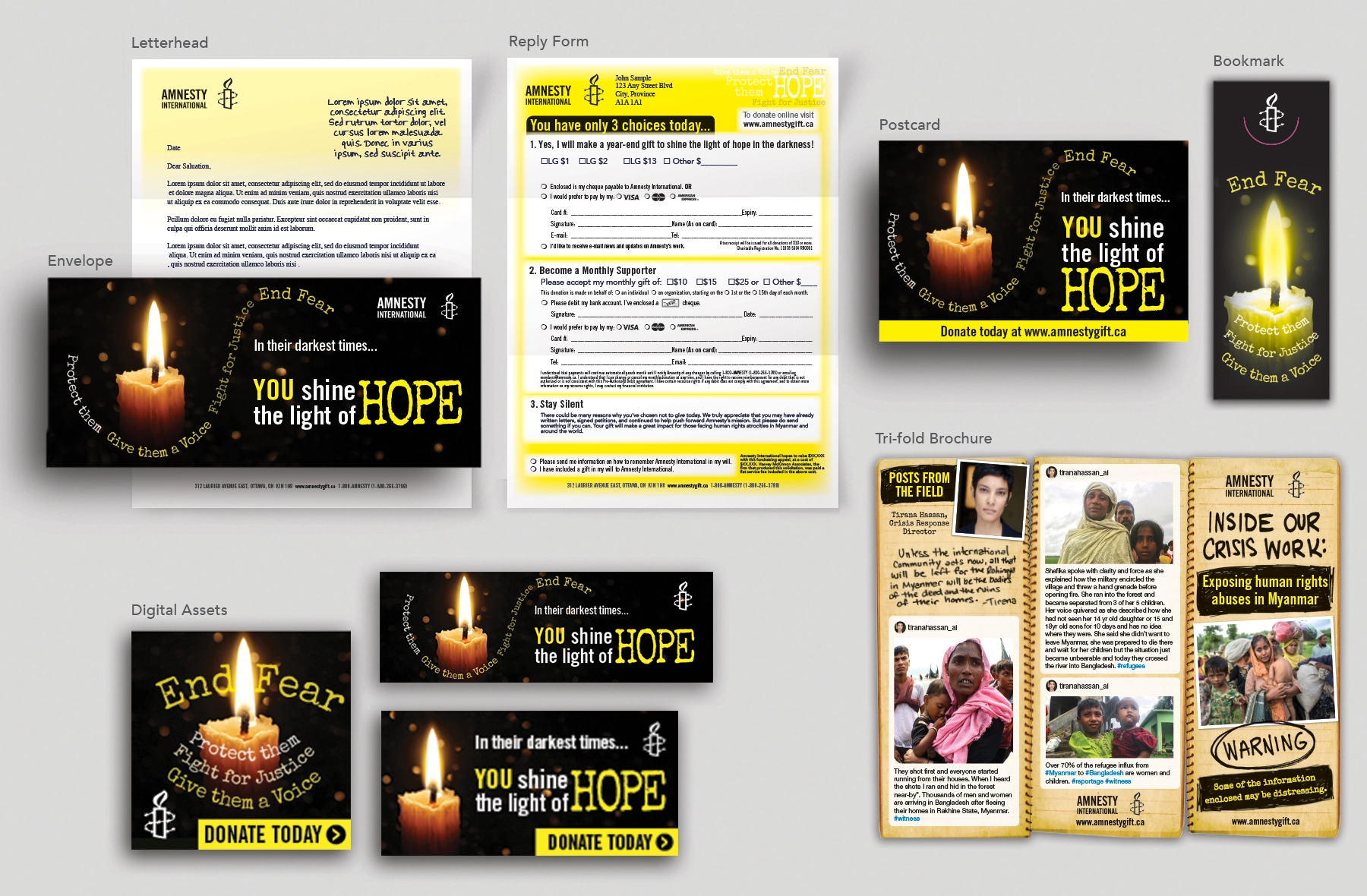 Amnesty Light of Hope Integrated Campaign